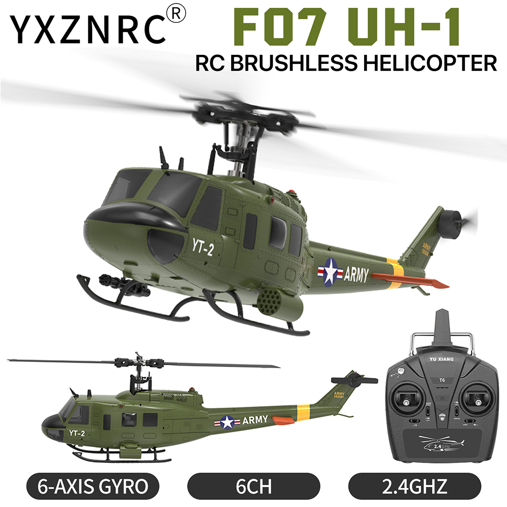 Rc Helicopter Gyro - YUXIANG F07 UH-1 Aileronless Helicopter 2.4G