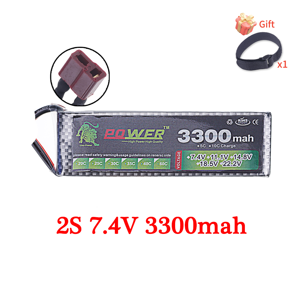 60C Lipo Battery 3300mAh 7.4V  – обзор и цена Rc Helicopter Parts