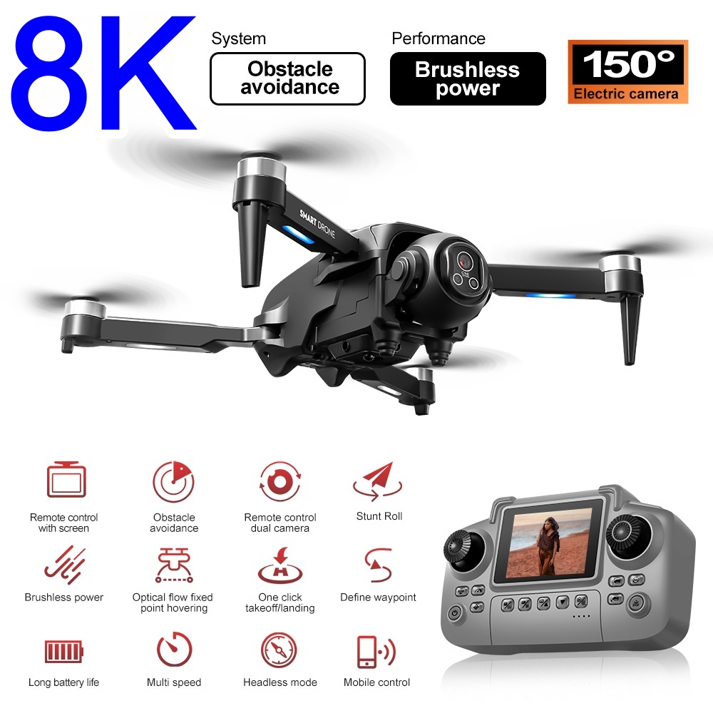 Brushless 8K Drone With HD 150 – обзор и цена Rc Helicopter Large
