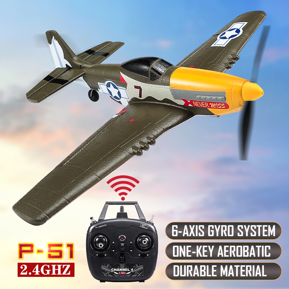 RC Plane P51 Mustang 2.4G Radi – обзор и цена Rc Helicopter Large