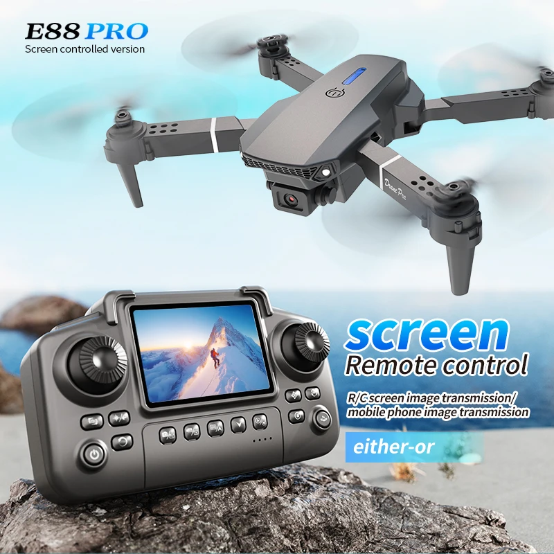 Professional E88 PRO Drone wit – обзор и цена Rc Helicopter Electric