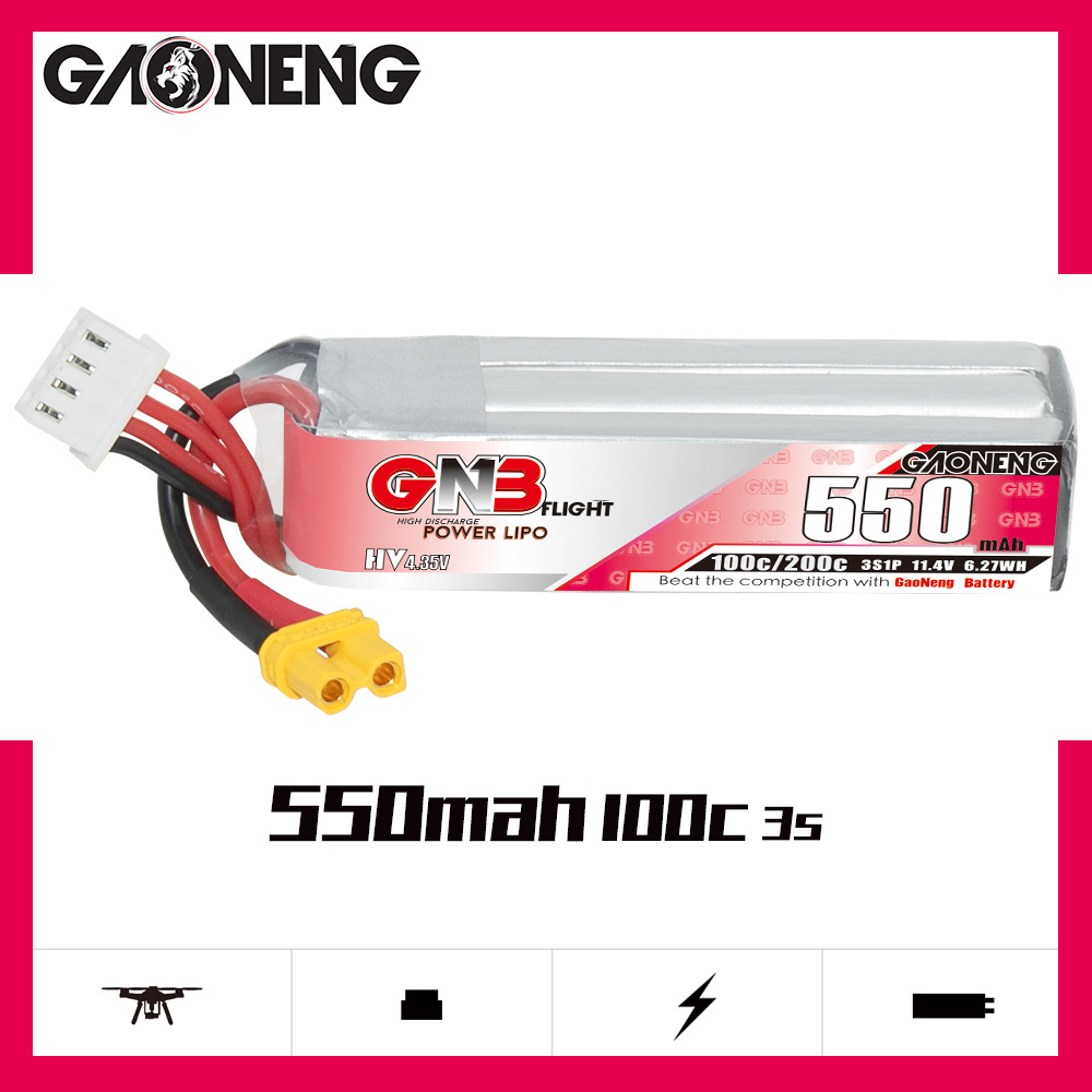 GNB HV 11.4V 550mAh 100C/200C  – обзор и цена Rc Helicopter Coaxial