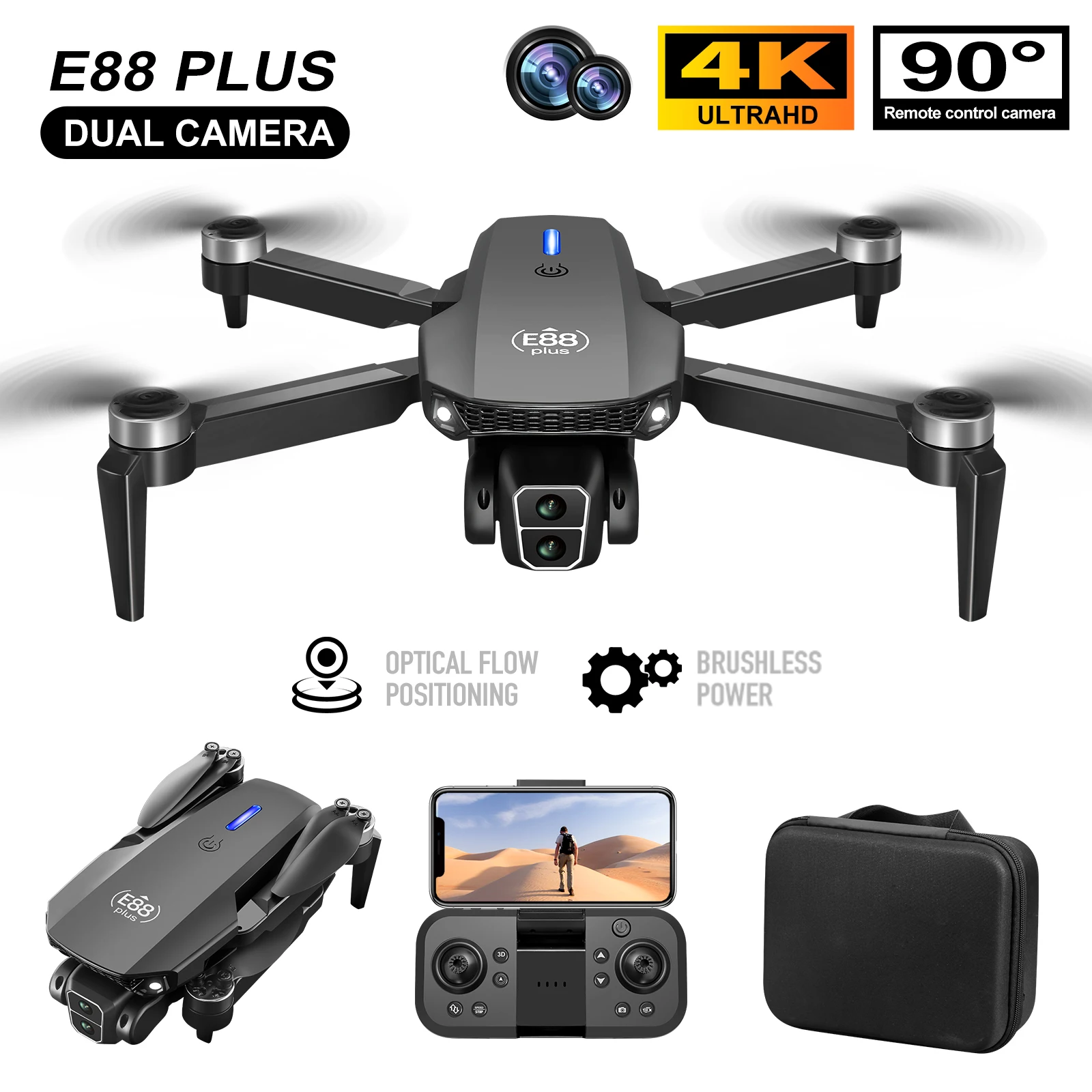 New E88 Plus Quadcopter Drone: – обзор и цена Rc Helicopter Case