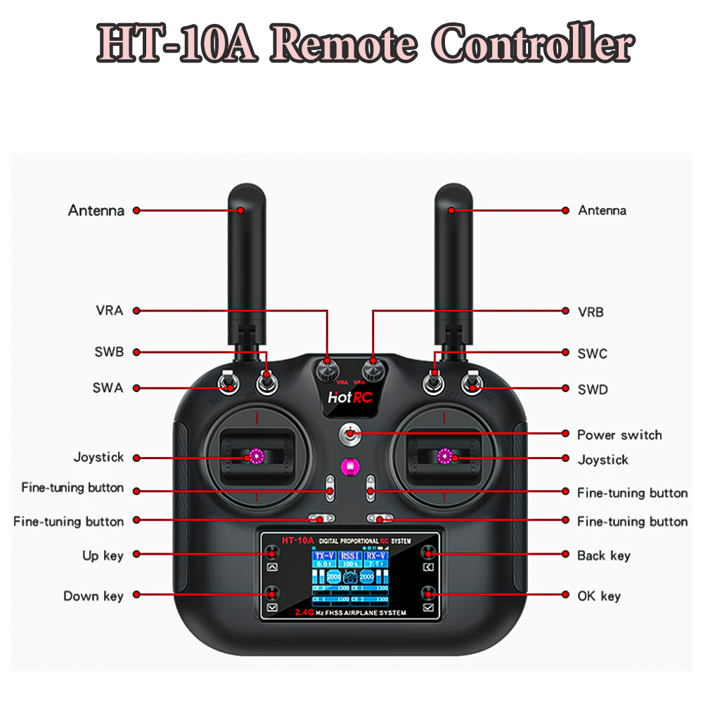 Hotrc HT-10A 2.4G 10CH Transmi – обзор и цена Rc Helicopter Battery