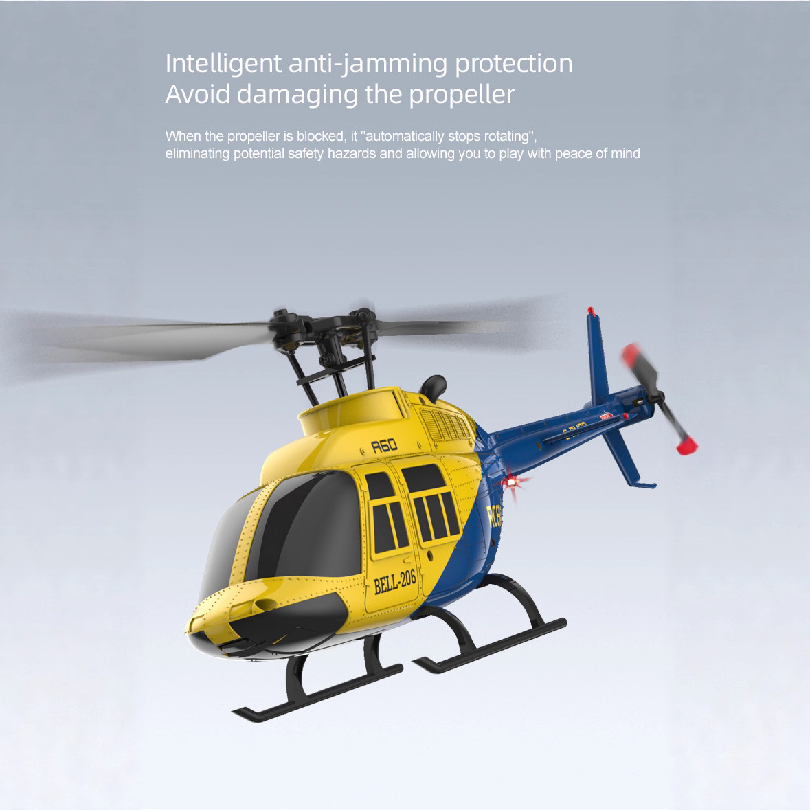A60 1/42 Scale Bell 206 RC Hel – обзор и цена Rc Helicopter Single Rotor