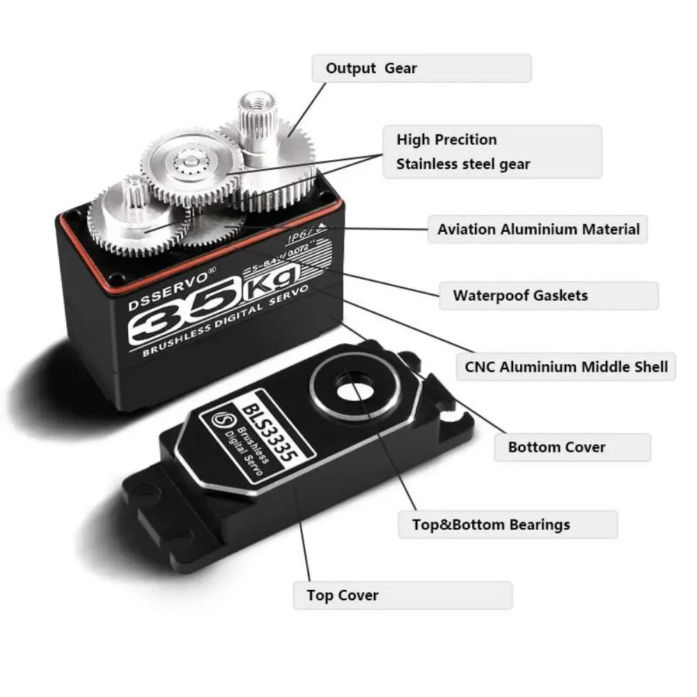35KG BLS3335 Digital Servo Mot – обзор и цена Rc Helicopter Servo