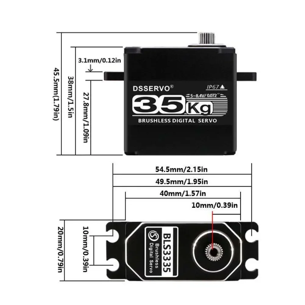 35KG BLS3335 Digital Servo Mot – обзор и цена Rc Helicopter Servo
