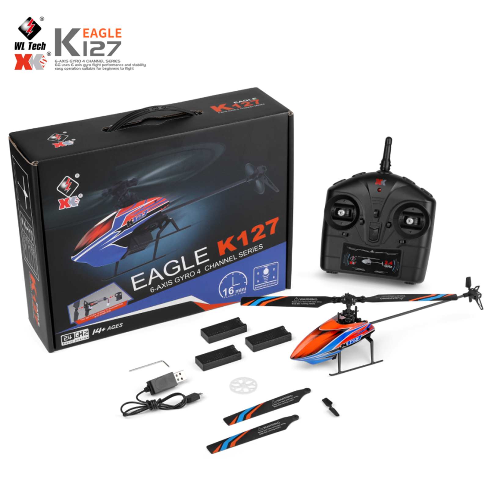 WLtoys XK K127 4CH 6-axis Gyro – обзор и цена Rc Helicopter Gyro